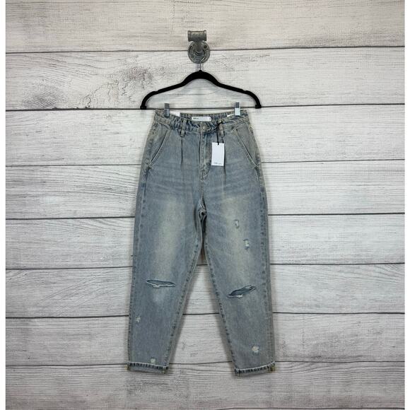 TNR Jeans Women's High Rise Distressed Slouchy Jeans Size 25 - Picture 1 of 9